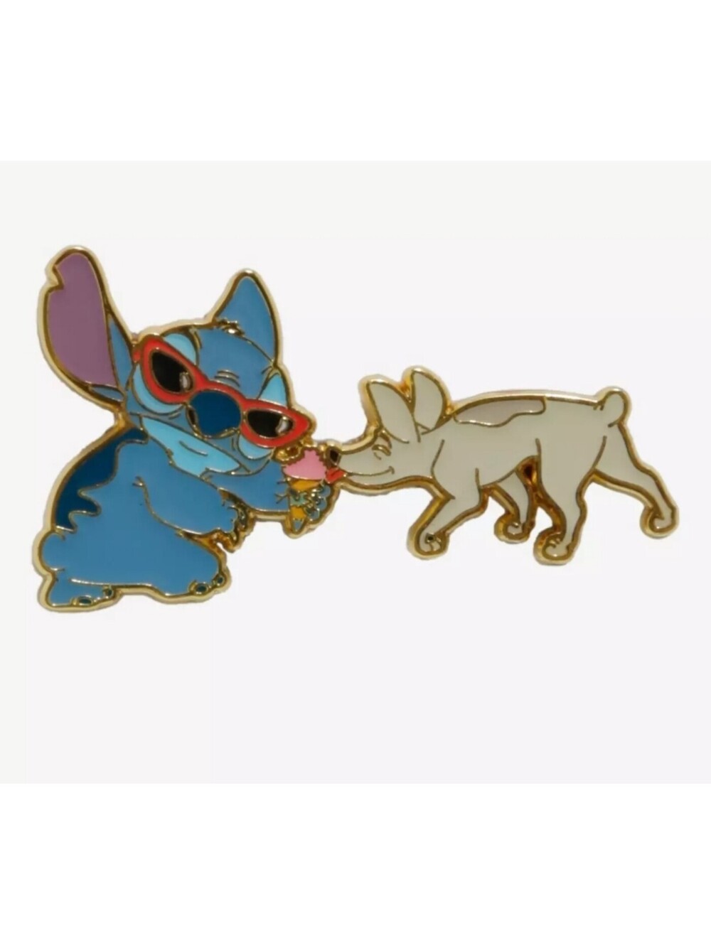 Loungefly Disney Lilo & Stitch Dog Ice Cream Enamel Pin